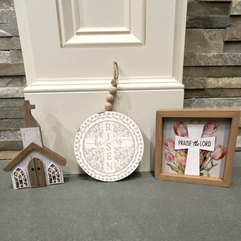 Hobby Lobby Easter 2026 Church Cross Figurine Decor Set